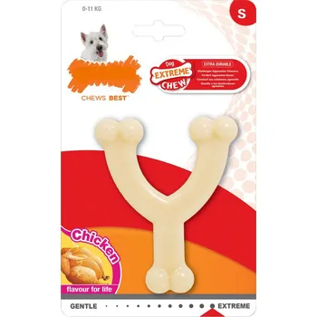 Antiparazitikum pro psa Žvýkačka pro psa s příchutí Nylabone Extreme Chew Wishbone Nylon Extra odolná Kuřecí (Velikost S)