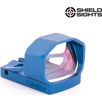 Kolimátor Shield Sights GBR Kolimátor Shield Reflex Mini Sight XL (RMSX) GLASS edition 8MOA Dot (6.5MOA) ELECTRIC BLUE