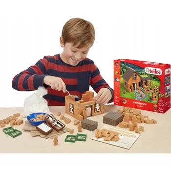 ostatní stavebnice Stavebnice Cihly Teifoc Stavěj z Cihly pro děti Farma 230 dílků