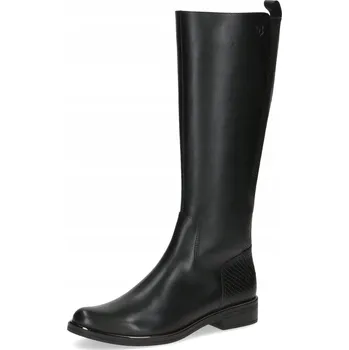 Dámské kozačky Caprice černé kozačky Kania, ploché, kožené, pohodlné [25525-45-019] vel. 38