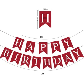 Party dekorace Narozeninová girlanda happy birthday | dekorace, party - 20