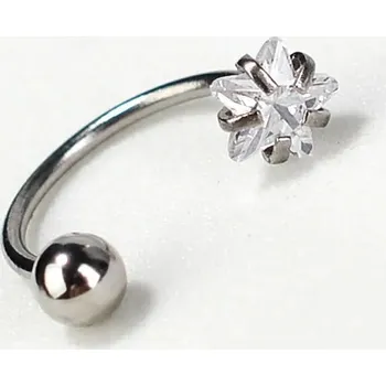 Piercing Ocelový piercing kroužek | šperk - E stříbro , 8mm