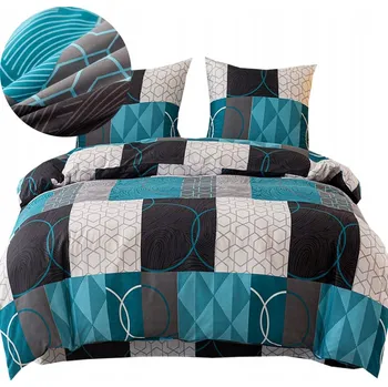 Povlečení Sada povlečení 3dílná 160x200 + povlaky na polštáře, bavlněný satén, puntíky