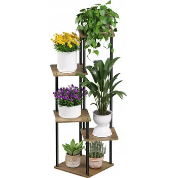 Stojan na květiny Držák Na Květináč KOVOVÝ 5-úrovňový, patrový, stojan na květináče, květiny