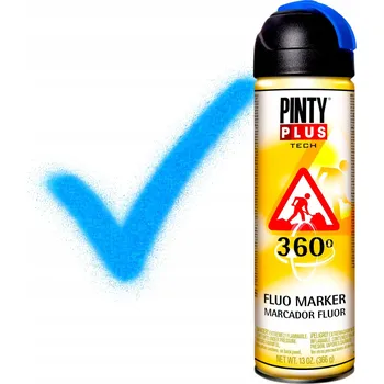 Barva ve spreji Barva Barva Modrá Fluo pro značení, Sprej 500ML