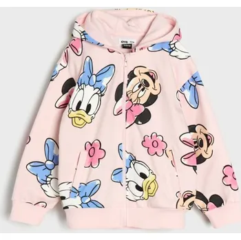 Dívčí mikina Sinsay - Mikina na zip s kapucí Minnie and Daisy - pastelová růžová - 408HS-03X - 408HS-03X-122