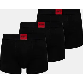 Pánské spodní prádlo Boxerky HUGO TRUNK TRIPLET GALAXY 3-pack 50532797 černá 99X, vel. XXL