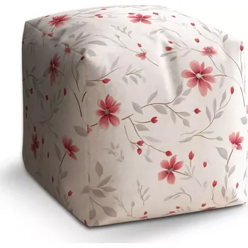 Taburet Sablio Taburet Cube Přírodní elegance: 40x40x40 cm