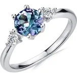 ELENYS Royal Fashion stříbrný pozlacený prsten Alexandrit