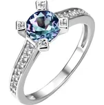 ELENYS Royal Fashion stříbrný pozlacený prsten Alexandrit