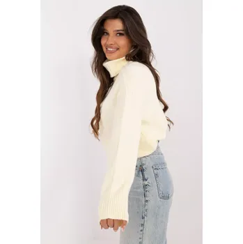 Dámský svetr Jumper AT SW 2342 1.35 světle žlutý jedna velikost