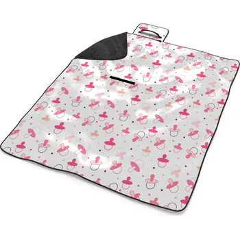 deka Sablio Plážová deka Růžové dudlíky: 200x140 cm