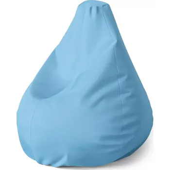 Sedací pytel Sedací vak Pear Světle modrá - Sablio - 70 x 95 x 15 cm