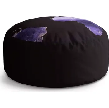 Taburet Sablio Kulatý taburet Circle Světelná mapa světa: 38x48 cm - Sablio