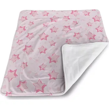 Dětská deka Sablio Dětská deka pro miminko Růžové hvězdy - 80x100 cm