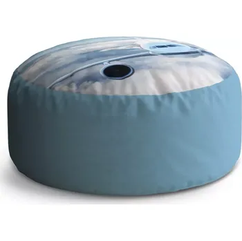 Taburet Sablio Kulatý taburet Circle Letadlo v oblacích: 38x48 cm - Sablio