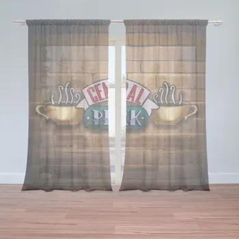 Záclona Sablio Záclony Seriál přátelé CENTRAL PERK Cihly: 2ks 150x250cm