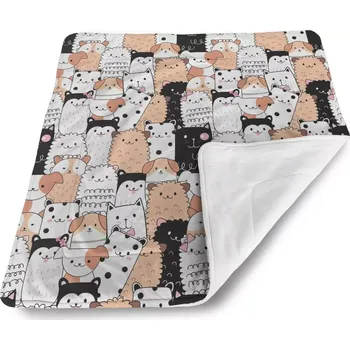 Dětská deka Sablio Dětská deka pro miminko Roztomilá zvířátka - 80x100 cm