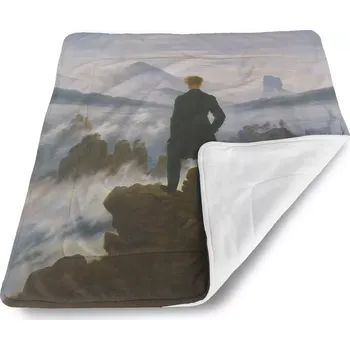Dětská deka Sablio Dětská deka pro miminko Poutník nad mořem mlhy - Caspar David Friedrich - 80x100 cm