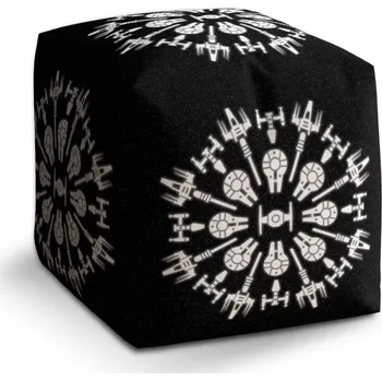 Taburet Sablio Taburet Cube Star Wars Vesmírné lodě: 40x40x40 cm