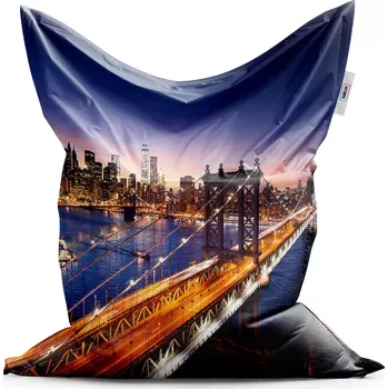 Sedací pytel Sedací vak Classic Most v New Yorku - Sablio - 150x100 cm