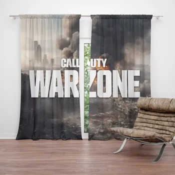 Závěs Sablio Závěsy Call of Duty Warzone - město: 2 ks - 140x250 cm - Sablio