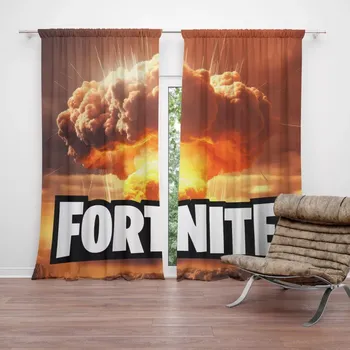 Závěs Sablio Závěsy FORTNITE Exploze: 2 ks - 140x250 cm - Sablio