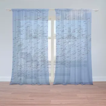 Záclona Sablio Záclony Hejno ptáků: 2 ks - 150x250 cm - Sablio