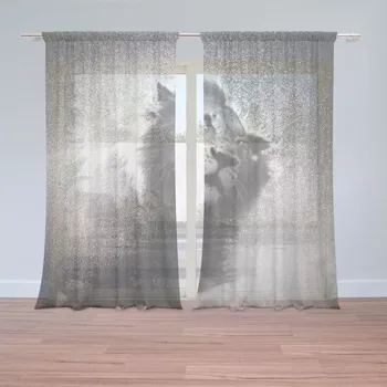 Záclona Sablio Záclony Mokrý lev: 2 ks - 150x250 cm - Sablio