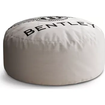 Taburet Sablio Taburet Circle Bentley na bílé: 38x48 cm