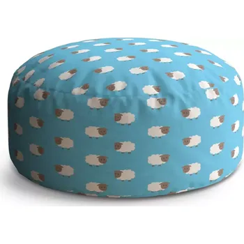 Taburet Sablio Kulatý taburet Circle Ovečky: 38x48 cm - Sablio