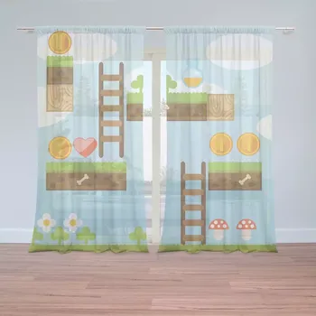 Záclona Sablio Záclony Videohra 2: 2 ks - 150x250 cm - Sablio