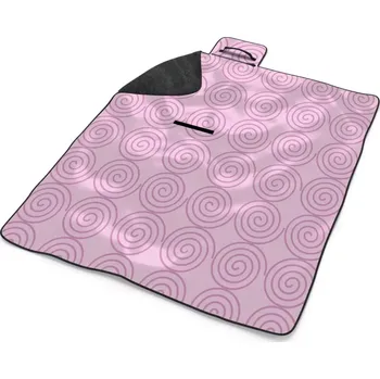 deka Sablio Plážová deka Růžové spirály: 200x140 cm