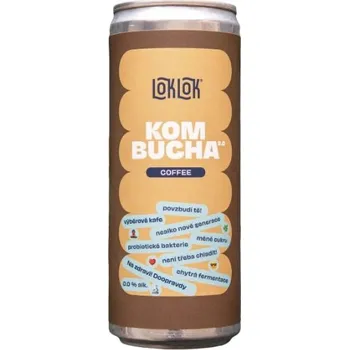 Limonáda LOKLOK kombucha káva 0,33l plech