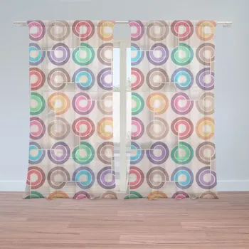 Záclona Sablio Záclony Barevné spirály: 2 ks - 150x250 cm - Sablio