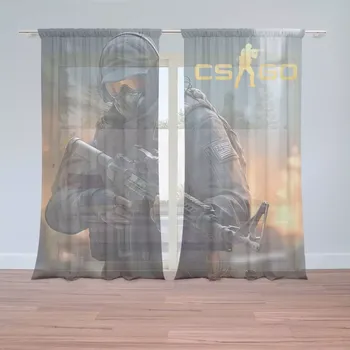 Záclona Sablio Záclony CS:GO Voják 2: 2 ks - 150x250 cm - Sablio