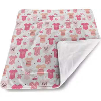 Dětská deka Sablio Dětská deka pro miminko Bodýčka a puntíky - 80x100 cm