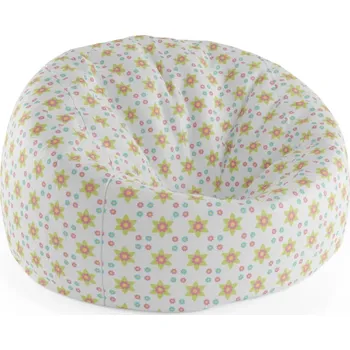 Sedací pytel Sablio Sedací vak Cocoon Barevné kytičky - 75 x 45 x 35 cm