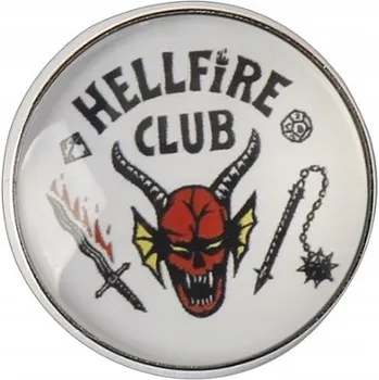 PLACKA Hellfire Club Eddie Munson STRANGER THINGS ODZNAK