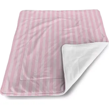 Dětská deka Sablio Dětská deka pro miminko Růžové pruhy - 80x100 cm