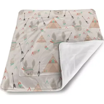 Dětská deka Sablio Dětská deka pro miminko Zajíček indián - 80x100 cm