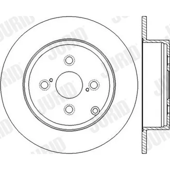 Brzdový kotouč Brzdový kotouč JURID 562600JC