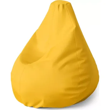 Sedací pytel Sedací vak Pear Žlutooranžová - Sablio - 70 x 95 x 15 cm
