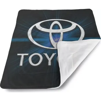 Dětská deka Sablio Dětská deka pro miminko Toyota Blue Glow - 80x100 cm