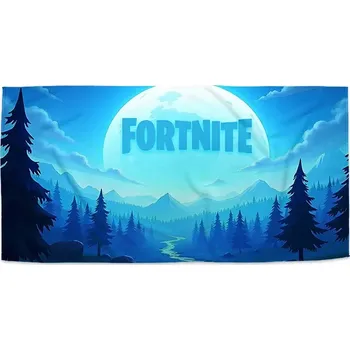 Ručník Sablio Ručník s potiskem FORTNITE Modré údolí s měsícem - 30x50 cm