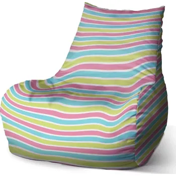 Sedací pytel Sedací vak Bean Proužky - Sablio - 60 x 70 x 70 cm