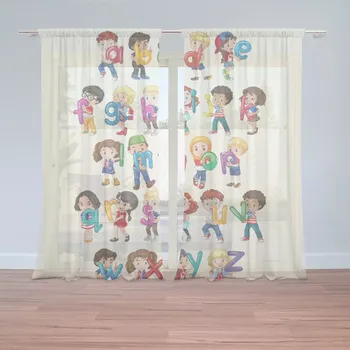 Záclona Sablio Záclony Abeceda: 2 ks - 150x250 cm - Sablio