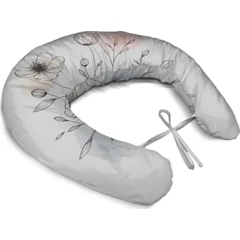 Kojící polštář Sablio Těhotenský polštář Květinová linie