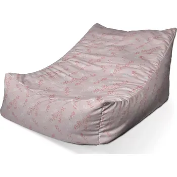 Sedací pytel Sedací vak Lounge Růžové rostliny - Sablio - 80 x 95 x 50 cm