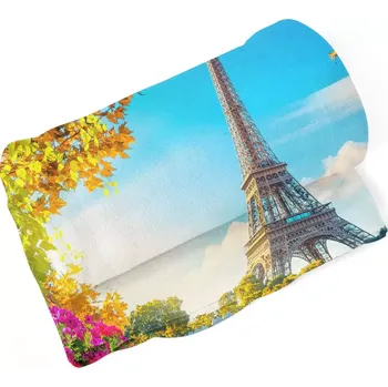 deka Deka Paříž Eifellova věž Flowers - Sablio - 150x120 cm